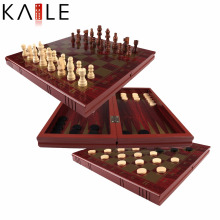 Juego de ajedrez de madera de alta calidad